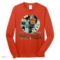 Creepy Halloween Moon Spider Pumpkin Witch Ghost Long Sleeve Shirt thumb 0