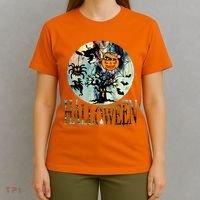 Creepy Halloween Moon Spider Pumpkin Witch Ghost T-Shirt thumb 4