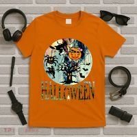 Creepy Halloween Moon Spider Pumpkin Witch Ghost T-Shirt thumb 5
