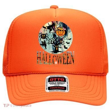 Creepy Halloween Moon Spider Pumpkin Witch Ghost Hat