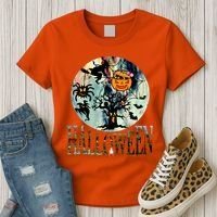 Creepy Halloween Moon Spider Pumpkin Witch Ghost Women's T-Shirt thumb 3