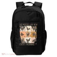 Chicken His Mercies Are New Every Morning Lam 3 23 Backpack thumb 0