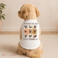 Chicken His Mercies Are New Every Morning Lam 3 23 Doggie Tank thumb 2
