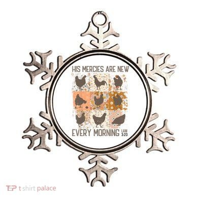 Chicken His Mercies Are New Every Morning Lam 3 23 Ornament