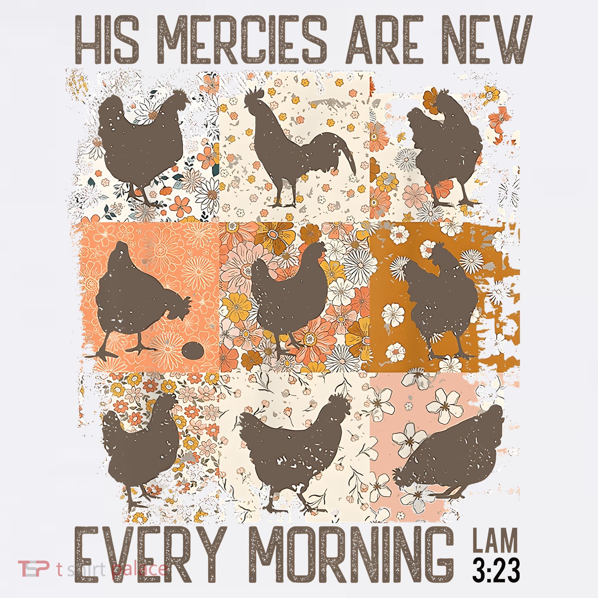 Chicken His Mercies Are New Every Morning Lam 3 23 Women's Tank Top