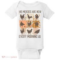Chicken His Mercies Are New Every Morning Lam 3 23 Baby Bodysuit thumb 0