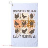 Chicken His Mercies Are New Every Morning Lam 3 23 Golf Towel thumb 0