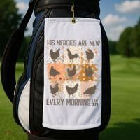 Chicken His Mercies Are New Every Morning Lam 3 23 Golf Towel thumb 2