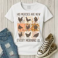 Chicken His Mercies Are New Every Morning Lam 3 23 Women's T-Shirt thumb 3