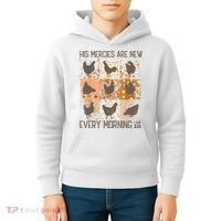 Chicken His Mercies Are New Every Morning Lam 3 23 Kids Hoodie thumb 4