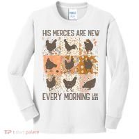 Chicken His Mercies Are New Every Morning Lam 3 23 Kids Long Sleeve Shirt thumb 0