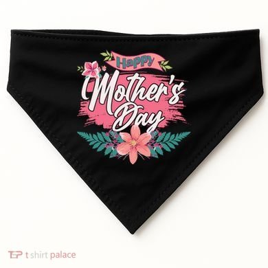 Cute Happy Mother's Day USA-Made Doggie Bandana