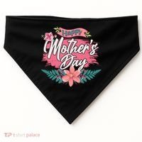 Cute Happy Mother's Day USA-Made Doggie Bandana thumb 0