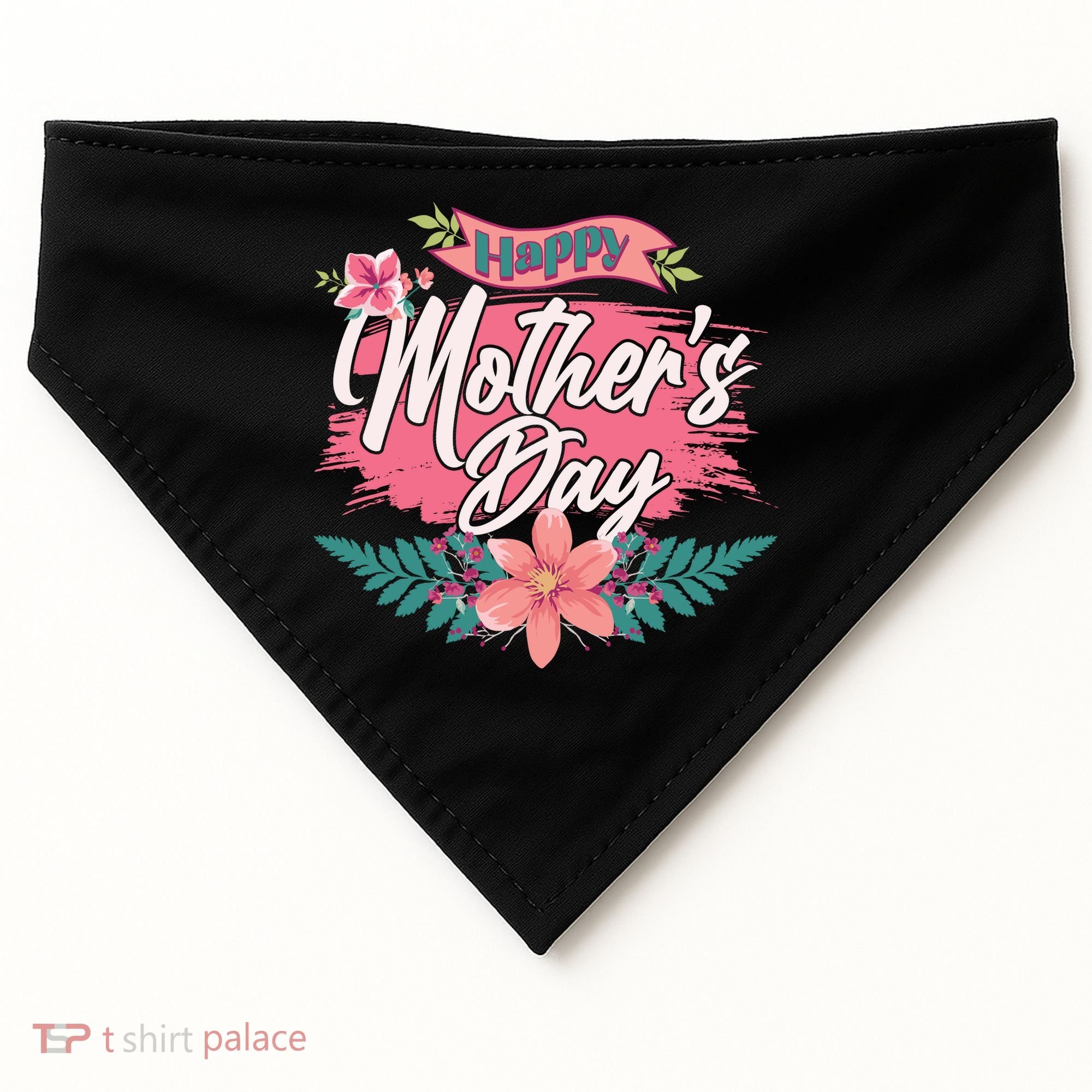 Cute Happy Mother's Day USA-Made Doggie Bandana