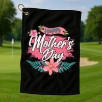 Cute Happy Mother's Day Golf Towel thumb 1