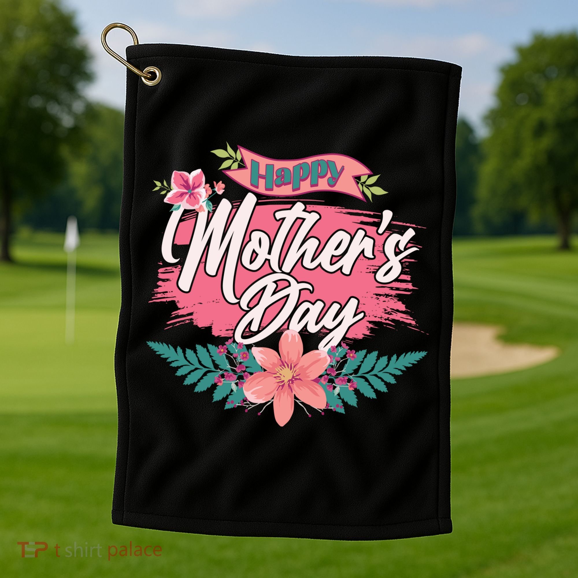 Cute Happy Mother's Day Golf Towel