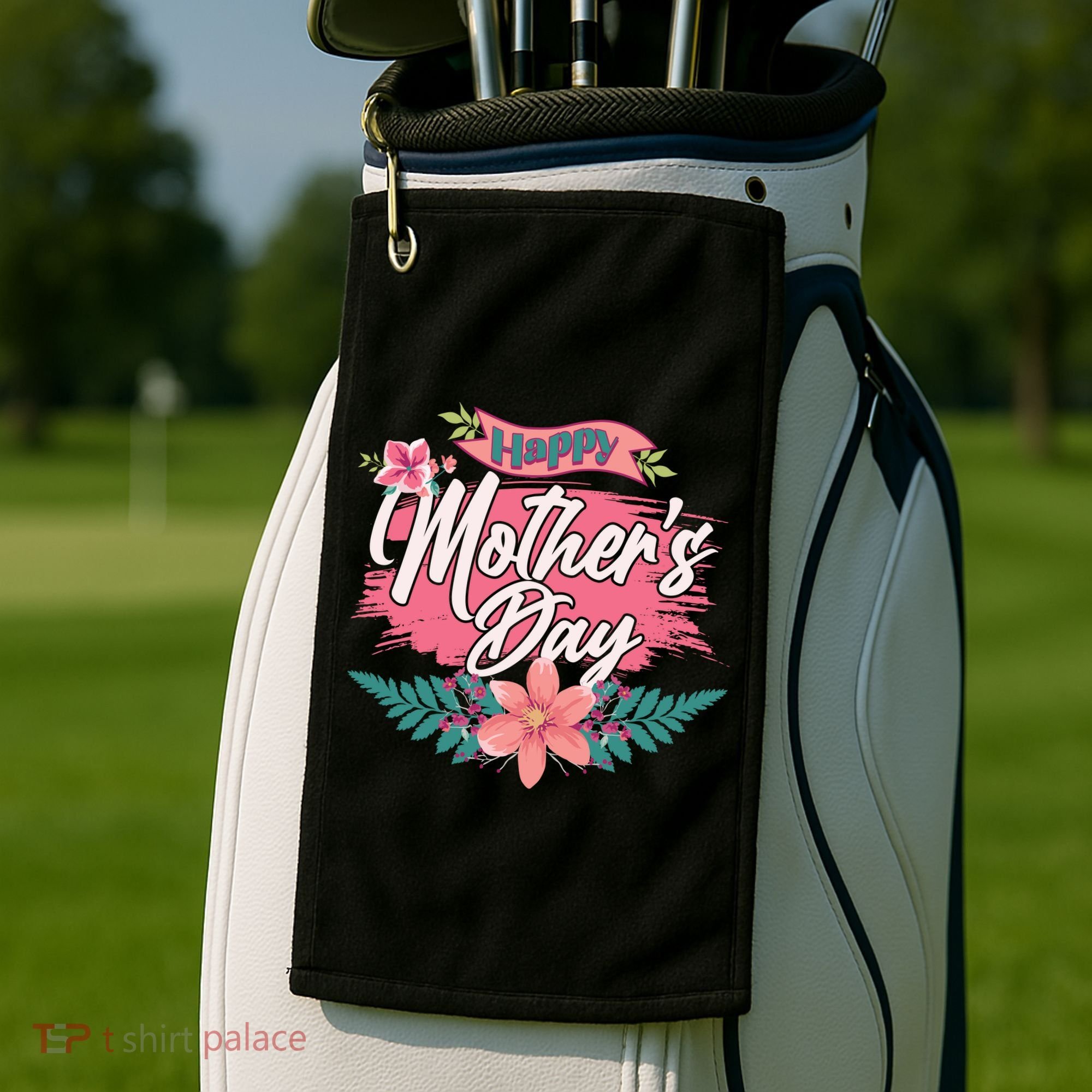 Cute Happy Mother's Day Golf Towel
