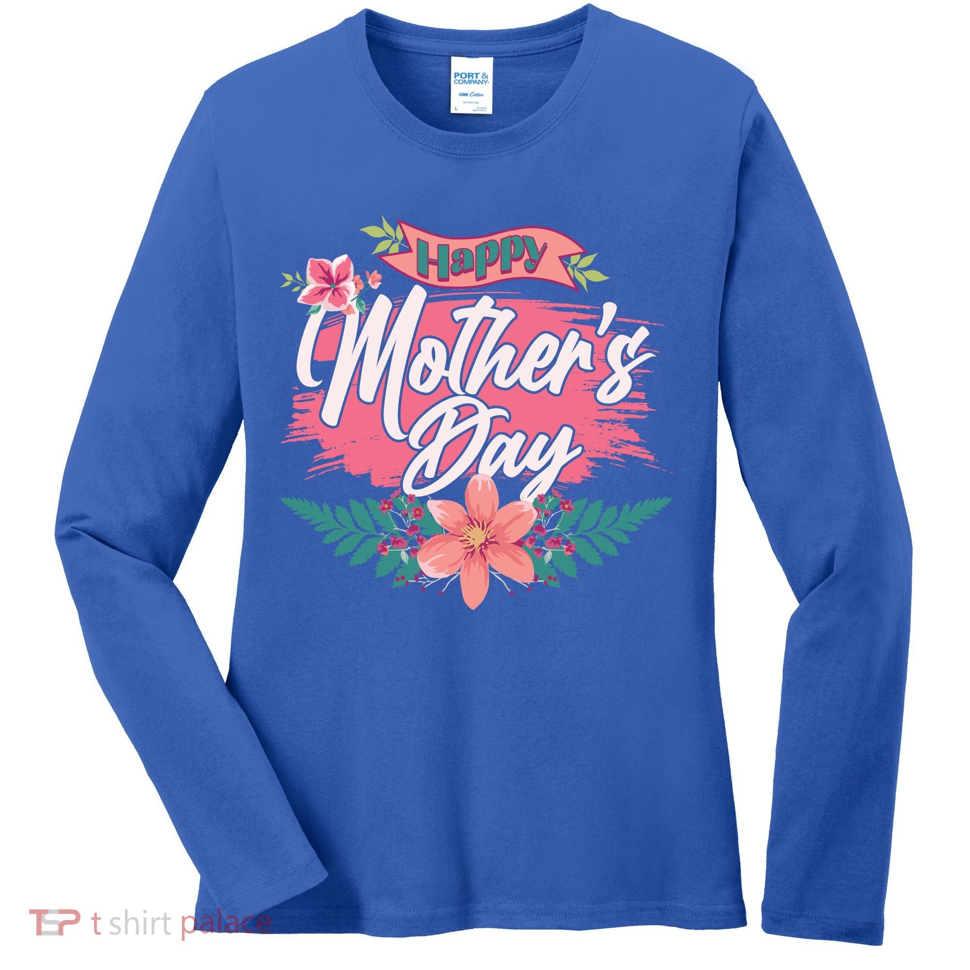 Cute Happy Mother's Day Women's Long Sleeve Shirt