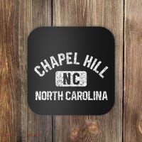 Chapel Hill NC North Carolina Gym Style Distress White Print Coaster thumb 0