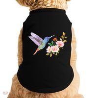 Cute Hummingbird Nectar Flower Outfit Love Birds Doggie Tank thumb 0