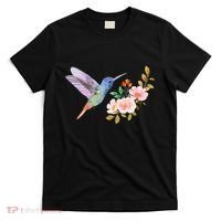 Cute Hummingbird Nectar Flower Outfit Love Birds T-Shirt thumb 0