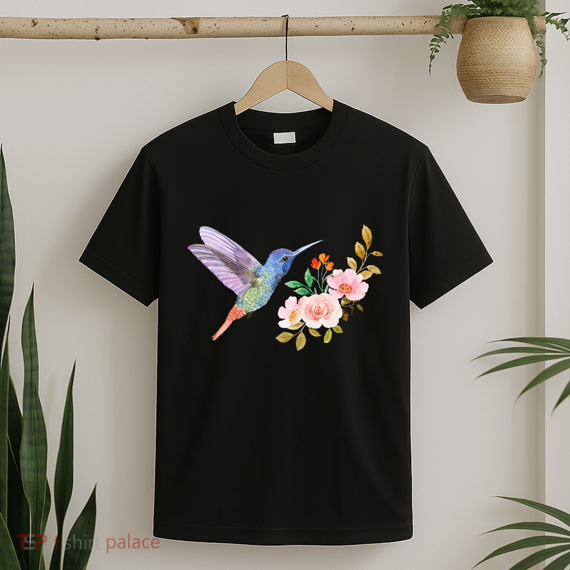 Cute Hummingbird Nectar Flower Outfit Love Birds T-Shirt