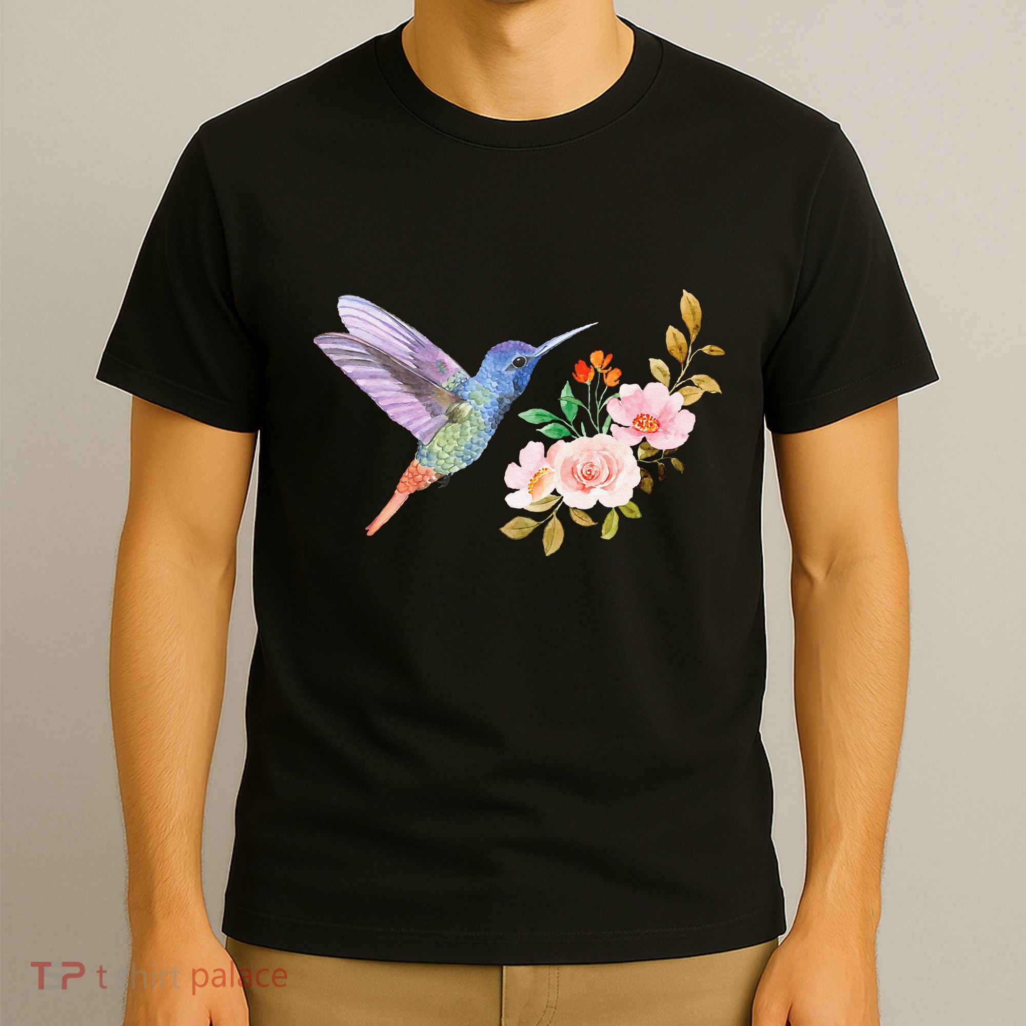 Cute Hummingbird Nectar Flower Outfit Love Birds T-Shirt