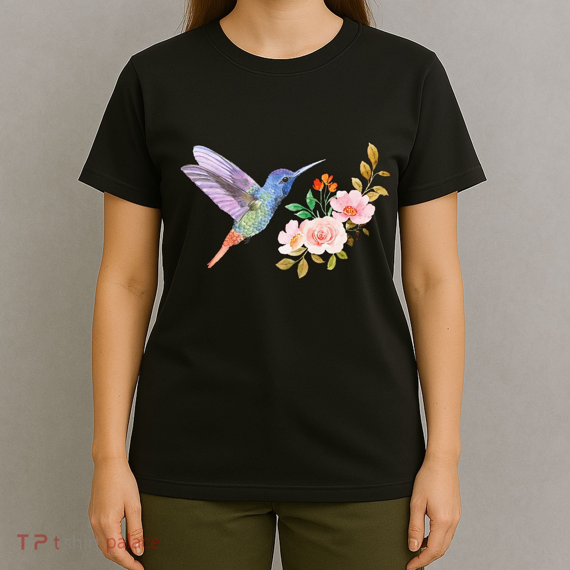 Cute Hummingbird Nectar Flower Outfit Love Birds T-Shirt