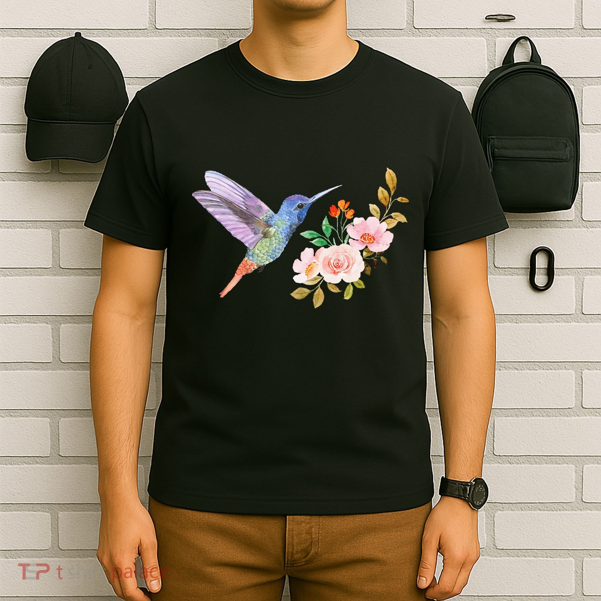 Cute Hummingbird Nectar Flower Outfit Love Birds T-Shirt
