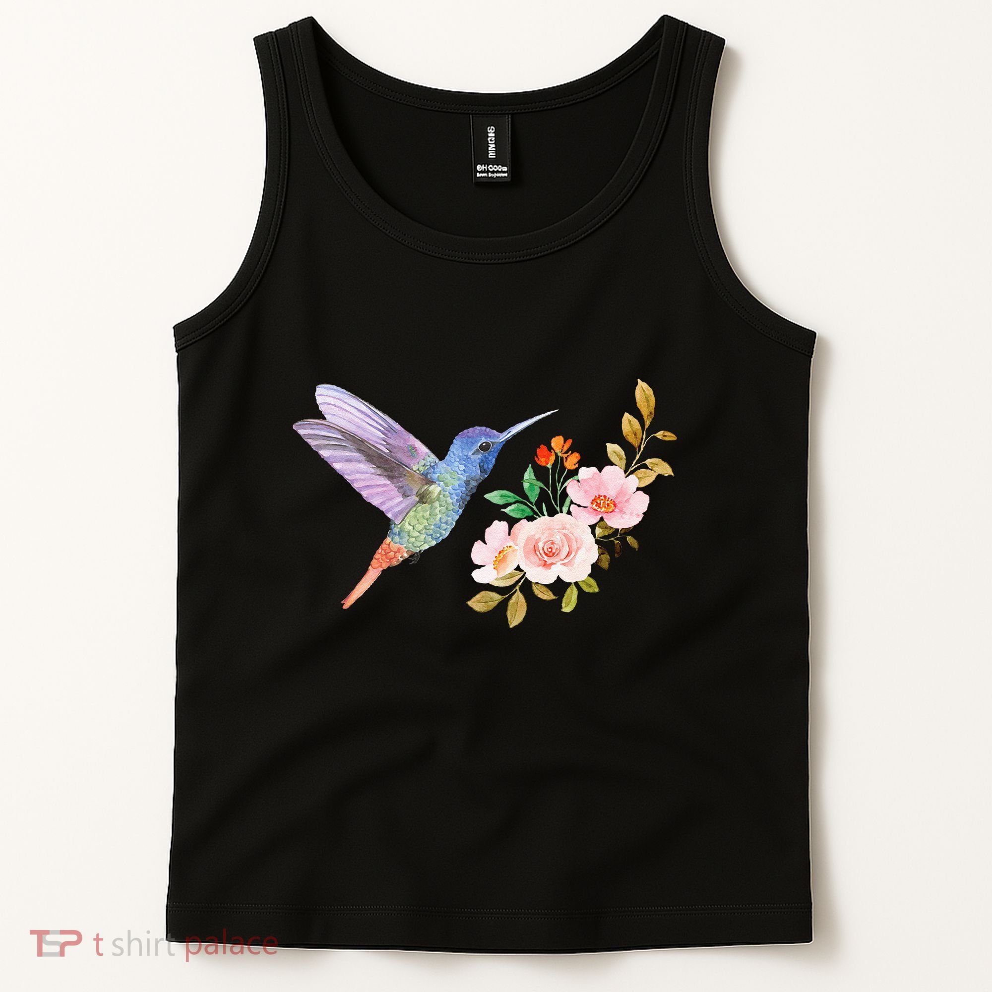 Cute Hummingbird Nectar Flower Outfit Love Birds Tank Top