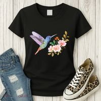 Cute Hummingbird Nectar Flower Outfit Love Birds Women's T-Shirt thumb 3