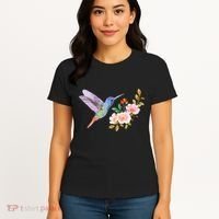 Cute Hummingbird Nectar Flower Outfit Love Birds Women's T-Shirt thumb 4