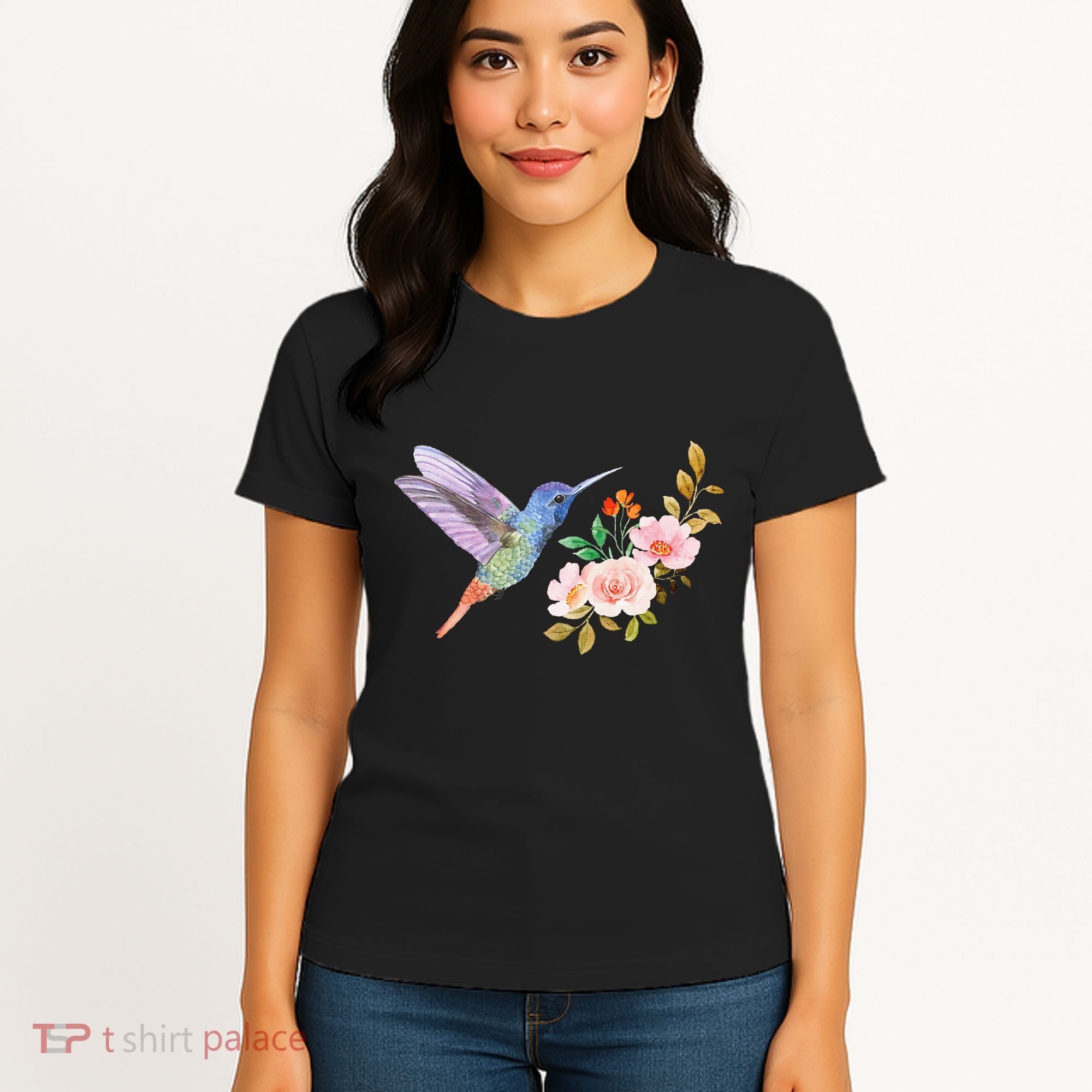 Cute Hummingbird Nectar Flower Outfit Love Birds Women's T-Shirt