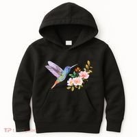 Cute Hummingbird Nectar Flower Outfit Love Birds Kids Hoodie thumb 0