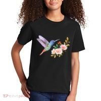 Cute Hummingbird Nectar Flower Outfit Love Birds Kids T-Shirt thumb 2