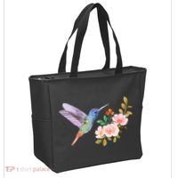 Cute Hummingbird Nectar Flower Outfit Love Birds Tote Bag thumb 2
