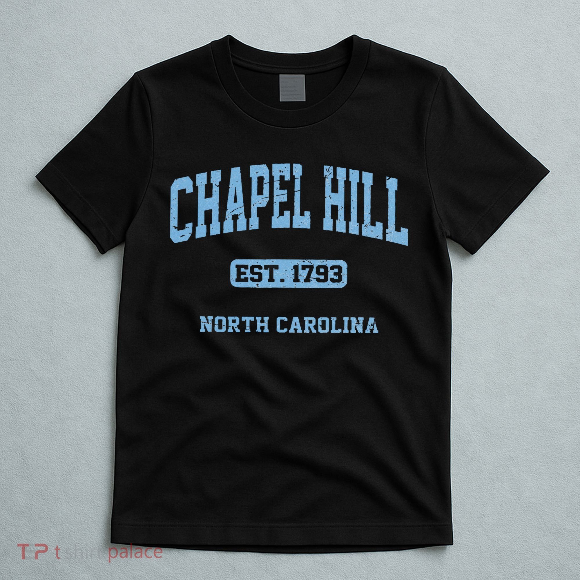 Chapel Hill North Carolina NC Vintage State Athletic Style T-Shirt