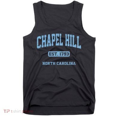Chapel Hill North Carolina NC Vintage State Athletic Style Tank Top