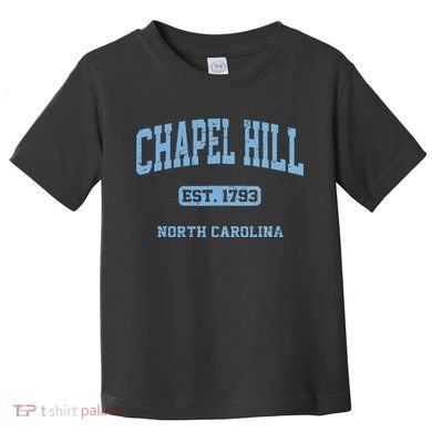 Chapel Hill North Carolina NC Vintage State Athletic Style Toddler T-Shirt