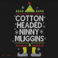 Cotton Headed Ninny Muggins! Funny Christmas Elf Women's Tank Top thumb 5