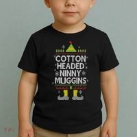 Cotton Headed Ninny Muggins! Funny Christmas Elf Toddler T-Shirt thumb 2