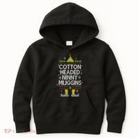 Cotton Headed Ninny Muggins! Funny Christmas Elf Kids Hoodie thumb 0