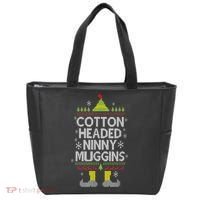 Cotton Headed Ninny Muggins! Funny Christmas Elf Tote Bag thumb 0
