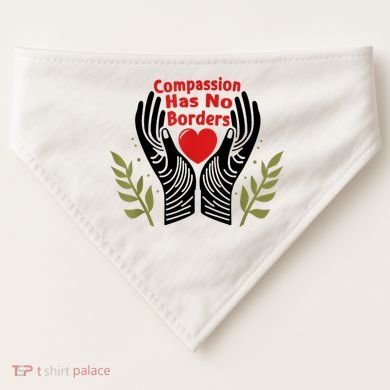 Compassion Has No Borders USA-Made Doggie Bandana