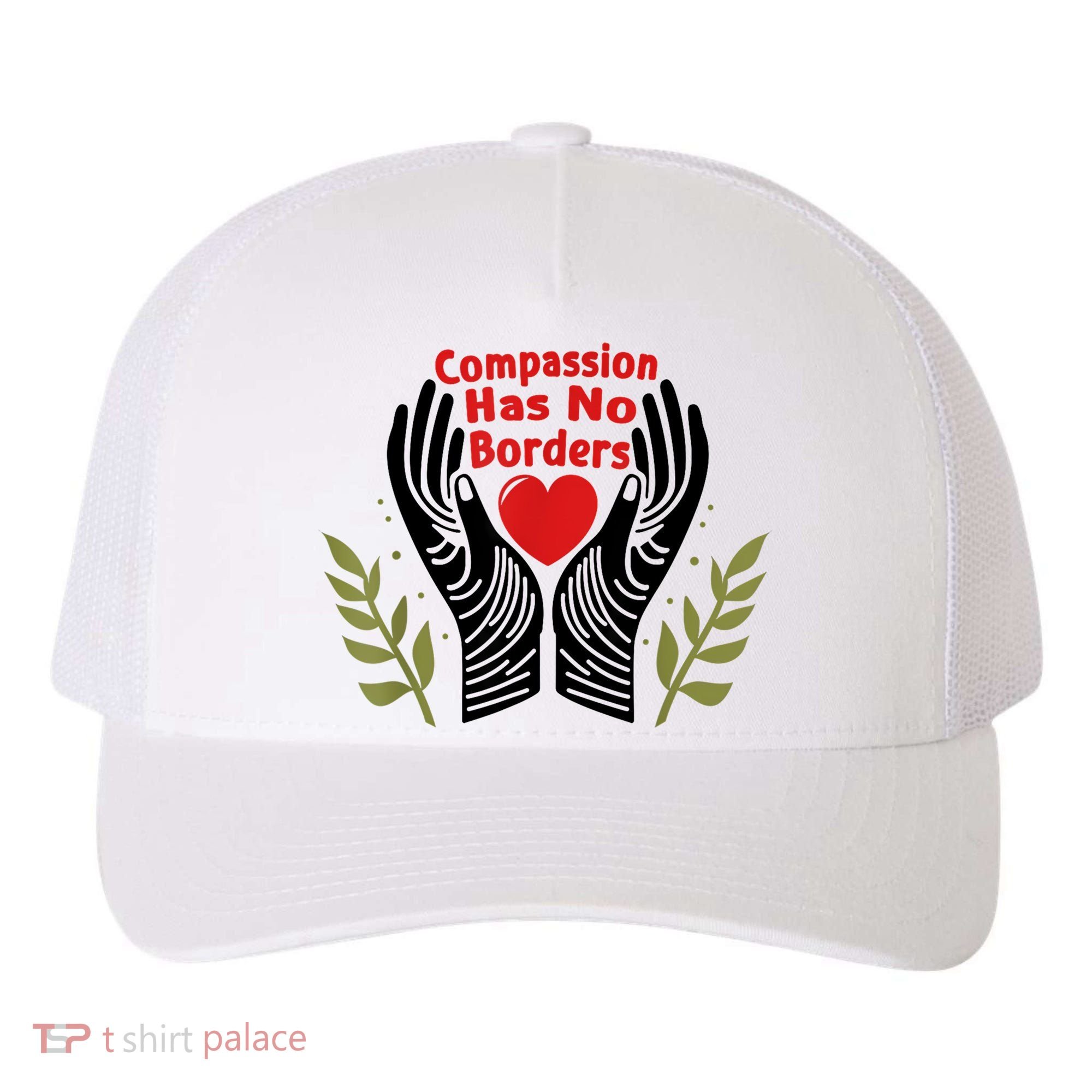 Compassion Has No Borders Yupoong Adult 5-Panel Trucker Hat