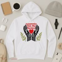 Compassion Has No Borders Hoodie thumb 3