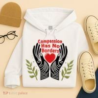 Compassion Has No Borders Hoodie thumb 4