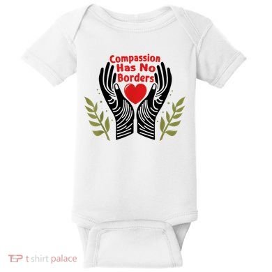 Compassion Has No Borders Baby Bodysuit