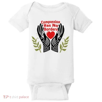 Compassion Has No Borders Baby Bodysuit