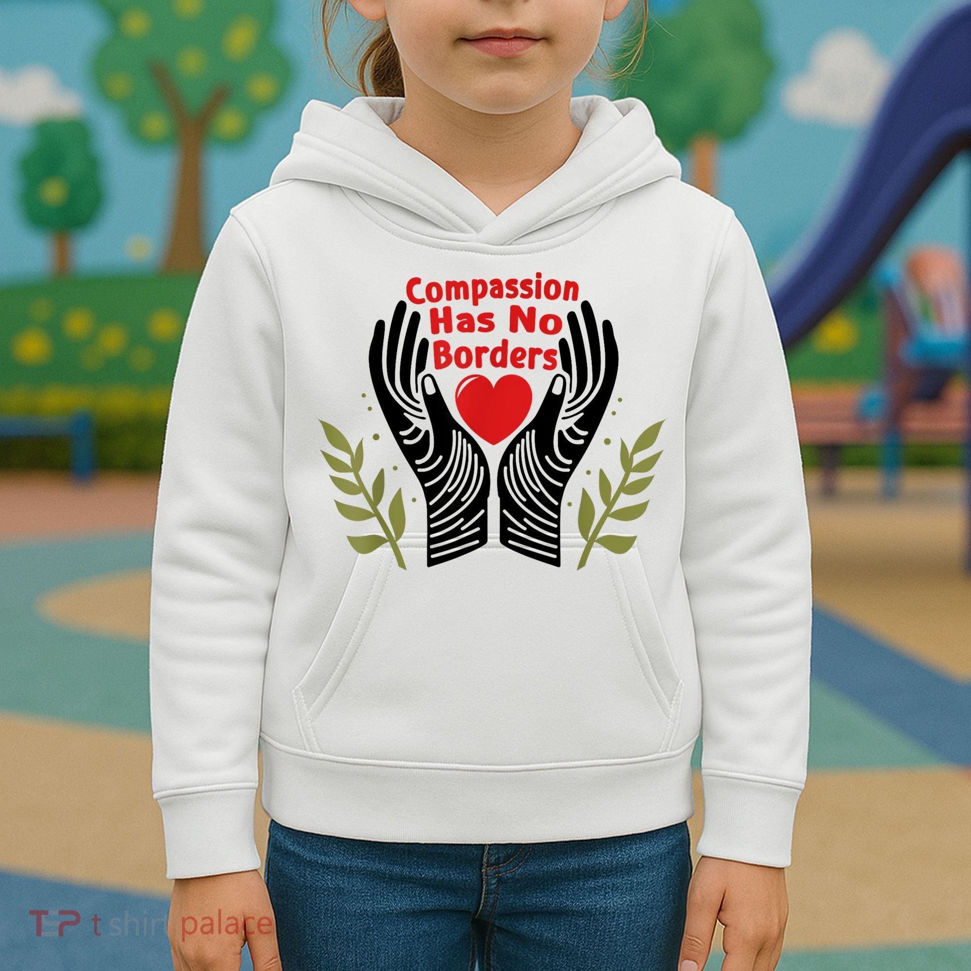 Compassion Has No Borders Kids Hoodie